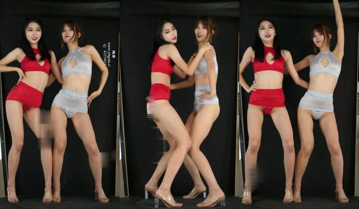 ️精品推荐 ️黑girl舞姿『香薇 鑫蕾』双人大尺度热舞23V 超窄小内内挡不住粉嫩的鲍鱼