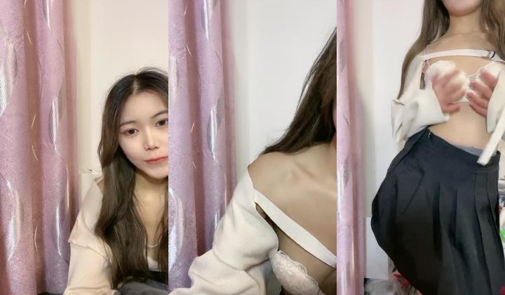 露脸气质不错的小妹妹在家独自诱惑狼友直播，灰丝丰满大屁股，特写逼逼，小穴很紧致