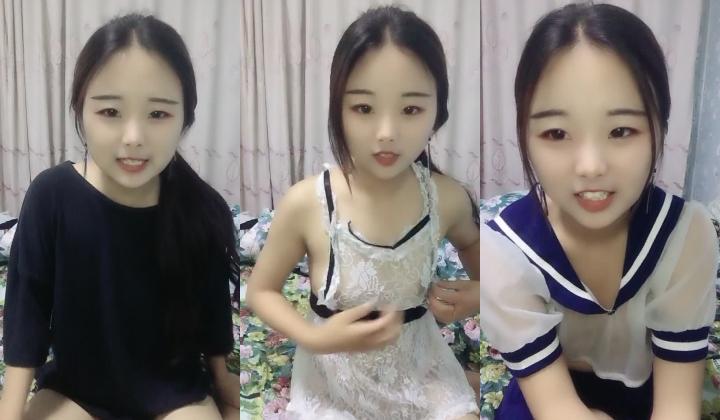 长得很是清纯漂亮又可爱的萌妹子 直播小秀 换脸几套衣服 年纪小还是有点害羞