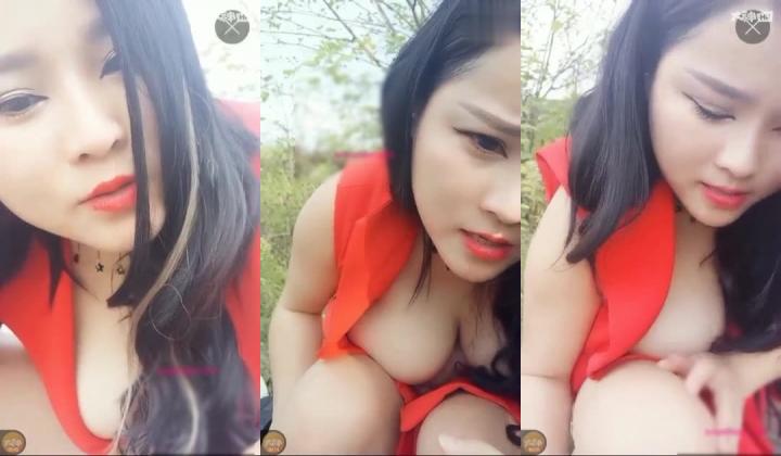 豪乳美女主播莎莎和帅哥小树林打野战直播 胆子真大 还和网友探讨性经验