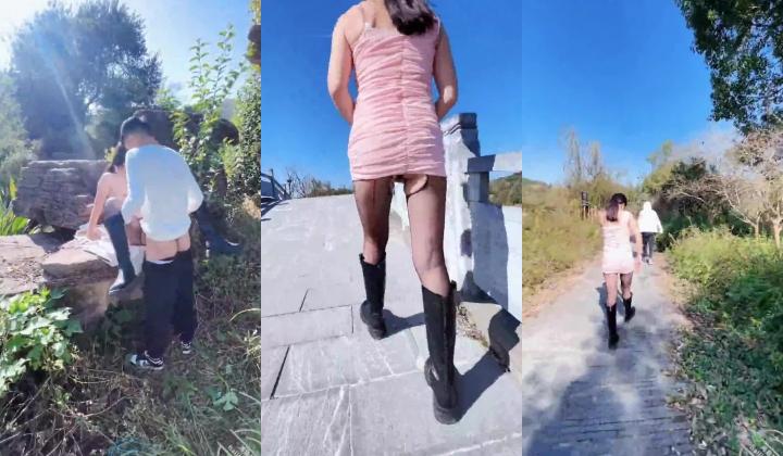 ️淫妻绿帽大神【家有娇妻】，带骚老婆逛景区玩刺激，偶遇单独路人，献妻给操满足我的绿帽愿望