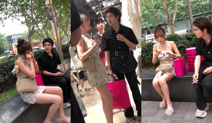 【mccd】31 高颜值逆天长腿蓝色连衣短裙不穿安全裤的骚货美女被CD窄内