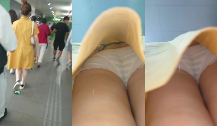 【精品CD】牛人大神尾随抄底 ️极品反差气质妹子，外表清纯，内心闷骚，超诱惑情趣吊带丁字裤