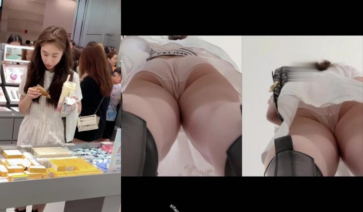 《清凉一夏极品CD》商场抄底几位颜值一流的小姐姐~可遇不可求的震精发现2位美女真空逛街~制服开裆