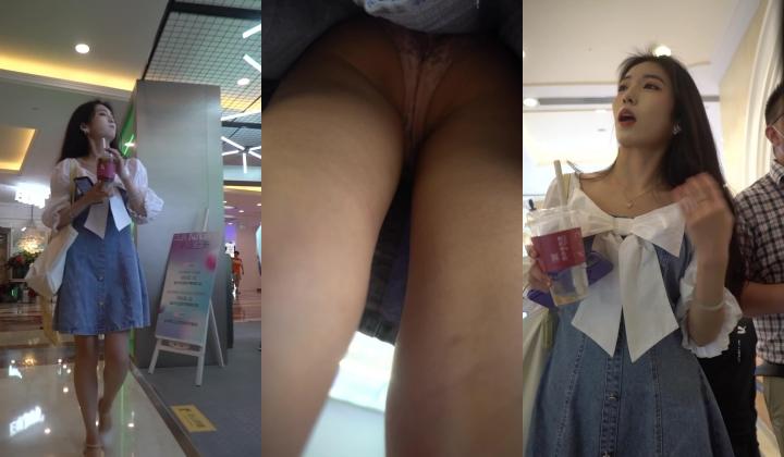 商场跟踪抄底极品美女两腿夹的很紧内裤都弄成了一条缝应该是个一线馒头鲍