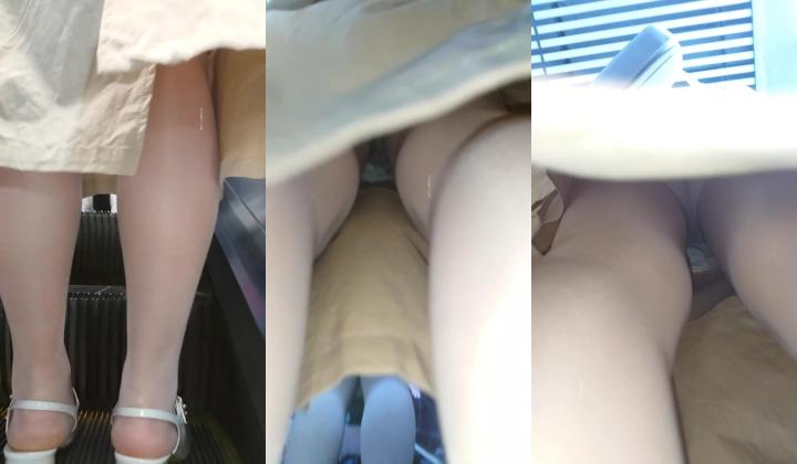 地铁站一路跟踪抄底多位美女少妇 好奇她们下面都穿着什么样的内内