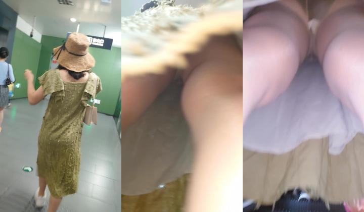 抄底偷拍 绿长筒裙薄丝极品小妹