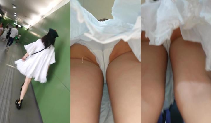 地铁站一路跟踪抄底多位美女少妇 好奇她们下面都穿着什么样的内内