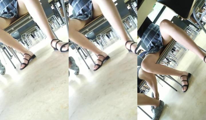 精品推荐 图书馆抄底偷拍学霸女神们的裙底风光