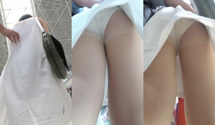 【最新 ️极品 ️抄底】超高质量机场地铁抄底④ ️白丝骚内包不住白嫩丰臀 极品骚丁夹紧致逼缝 高