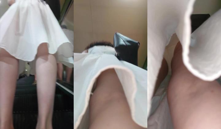 地铁站一路跟踪抄底多位美女少妇 一起探寻她们的裙底风光