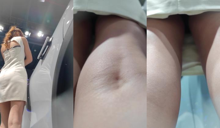 车展抄底抖音说车博主.车展礼仪.极品车模