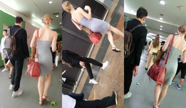 商场圈尾随抄底系列 个个都是裙装极品小姐姐