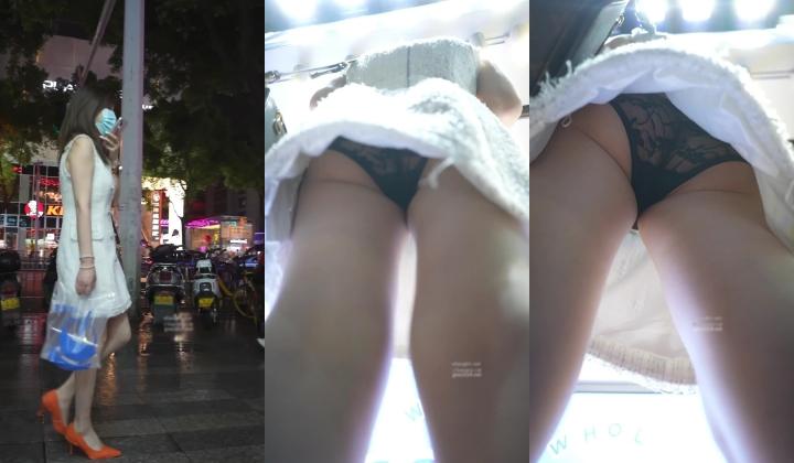 大神尾随偷拍美女裙底风光 ️气质美女诱人高跟鞋..性感透明内裤正面抄底露逼