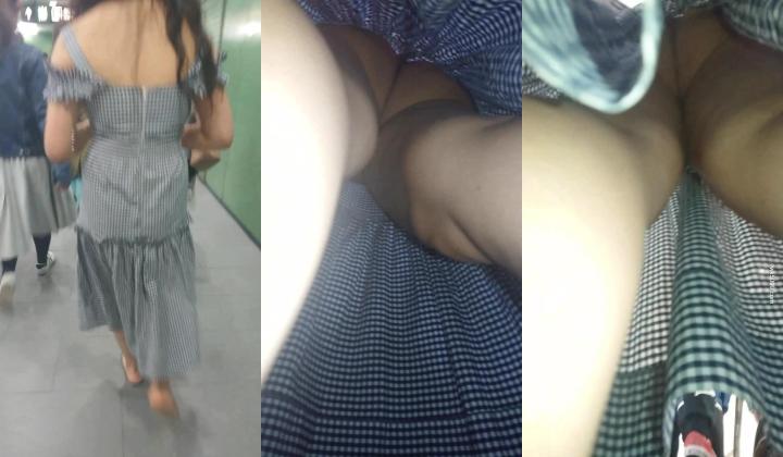 商场一路跟踪抄底不穿内裤的小骚货 白白嫩嫩的还是一个无毛小嫩B