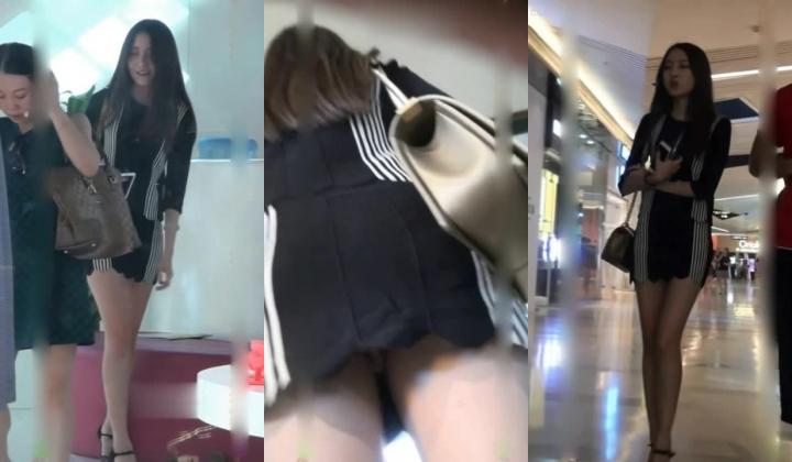 清凉一夏 街拍VIP论坛 街头抄底性感短裙丁字裤合集V（第一期）