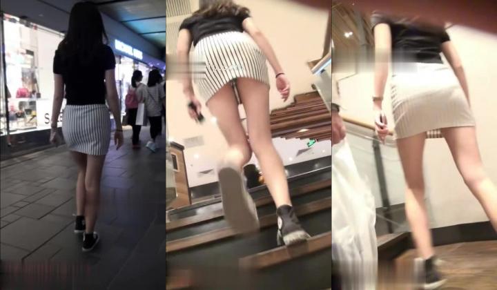 清凉一夏 街拍VIP论坛 街头抄底性感短裙丁字裤合集V（第一期）