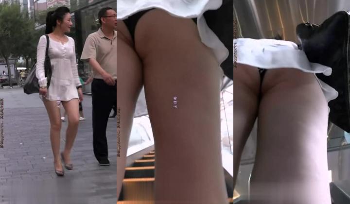 清凉一夏 街拍VIP论坛 街头抄底性感短裙丁字裤合集V（第一期）