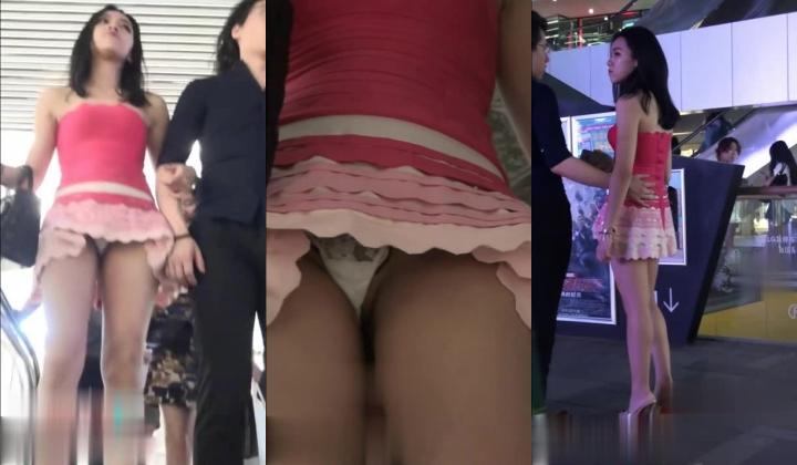 清凉一夏 街拍VIP论坛 街头抄底性感短裙丁字裤合集V（第一期）