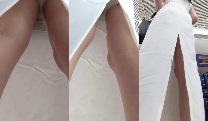 超高质量机场地铁抄底 高挑美女阴毛旺盛露出两根 三角内内夹在逼缝隙里