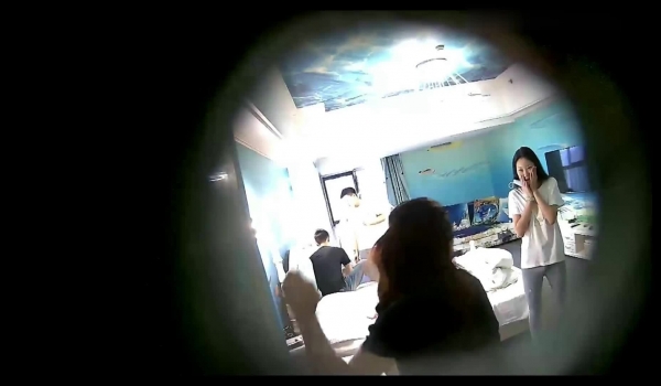【360摄像头】海洋主题酒店情侣多姿造爱