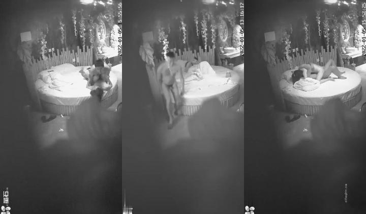 最新情趣酒店摄像头偷拍眼镜男午后约炮单位短发气质美女同事美女腰力不错，床都快塌了