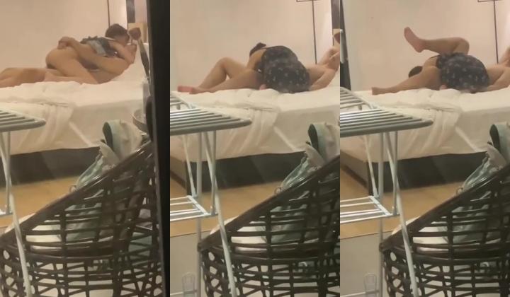 自驾游时偷窥隔壁小情侣啪啪 真想告诉他 小女友身材真好 后续被发现了 但也没耽误人家继续 貌似人