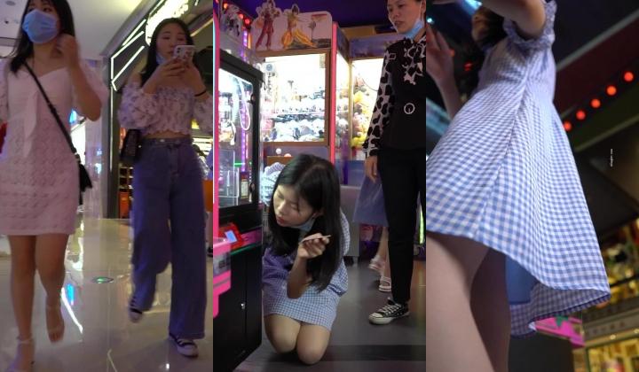 拍大神商场尾随偷拍美女裙底风光 ️美女柜台前弯腰买单半透明内裤露屁股缝