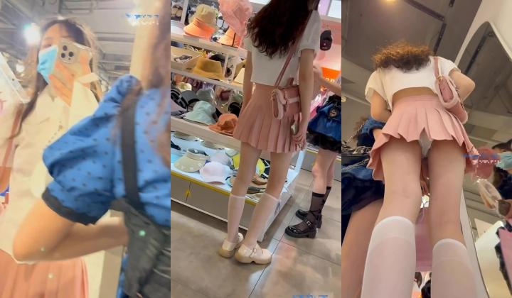 商场尾随偷拍美女裙底 ️JK白丝袜短裙靓妹,身材长相极品,,白色花边内网红级美女,透M白内小翅膀