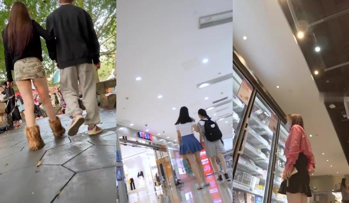精选RKQ系列 ️ 商超户外偷拍各路性感美女裙底风光推购物车美女漏出半个逼