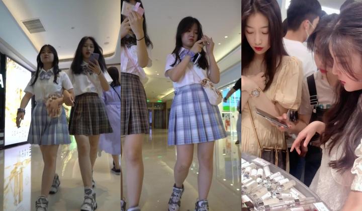 名门夜宴商场CD大师尾随偷拍几个短裙美女裙底超短白裙长腿美女！可爱浅绿卡通内