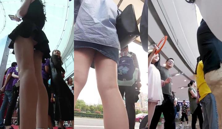 《极限CD大师重磅 作品》女神级别清一色的气质小姐姐！冒险贴身抄底多位裙子美女各种骚丁真空无内小
