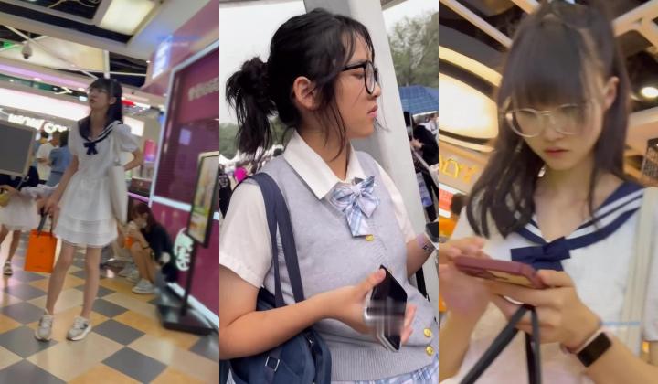 大神尾随偷拍 ️美女裙底风光身材高挑的学妹校服短裙白内尿黄了一片+下班的长裙白领有说有笑穿透气内