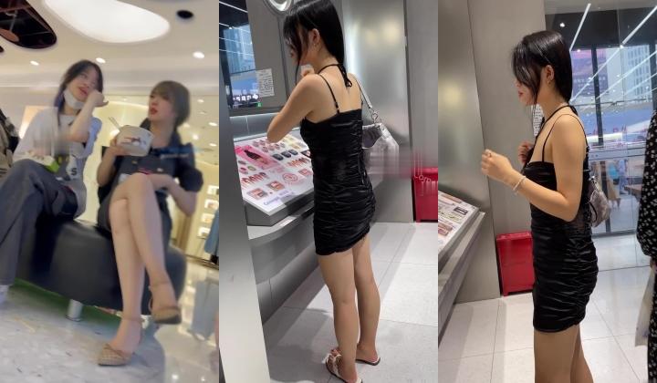 大神商场尾随偷拍 ️美女裙底长裙靓女和闺蜜吃小吃白色骚内性感诱人+美妆店顶级X感御姐试妆紫色碎花