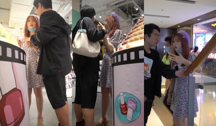 偷拍大神尾随偷拍几个气质美女裙底风光 ️超高颜值的眼镜美女舔狗面前CD翘臀白内