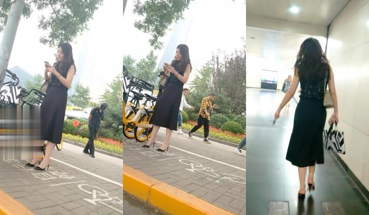 地铁站尾随穿华伦天奴凉高跟绝美白领,骑单车时露出嫩长腿丁字裤