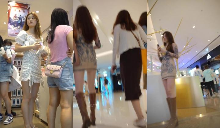 偷拍大师商场尾随几个美女偷拍裙底风光 168性感紧身包臀裙长靴美女黄色窄内超短花裙金发小姐姐黑色