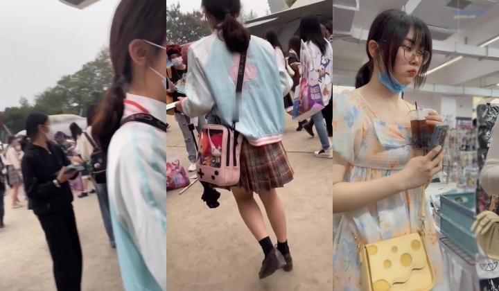 偷拍大师尾随偷拍 ️两个美眉裙底风光长裙萌妹独自逛街灰色内内可爱性感+可爱的JK小姐姐宽松白内撅