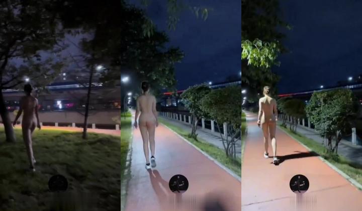 182模特大长腿超长时露出。顶着刚sp完的红屁股，路人很多躲避不及就会被看到，后续篮球场狗爬扒逼